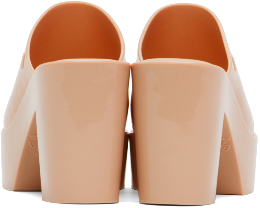 Melissa Beige Mule Heeled Sandals