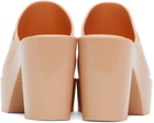 Melissa Beige Mule Heeled Sandals