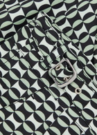 Gusari The London Printed Shell Swim Shorts Black