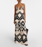 Johanna Ortiz Printed cotton poplin maxi dress