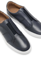 Oliver Sweeney Rende Panelled Leather Sneakers Navy