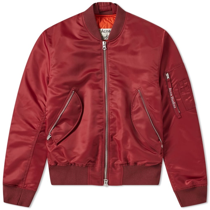 Photo: Acne Studios Makio MA-1 Jacket Burgundy