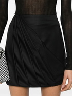 RACIL Black Misha Draped Mini Skirt