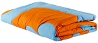 Claire Duport Blue & Orange Large Form I Blanket