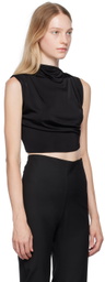 Jade Cropper Black Asymmetric T-Shirt