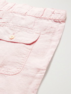 ONIA - Noah Slub Linen-Blend Drawstring Shorts - Pink