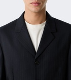 The Row Reda chalk stripe wool suit jacket