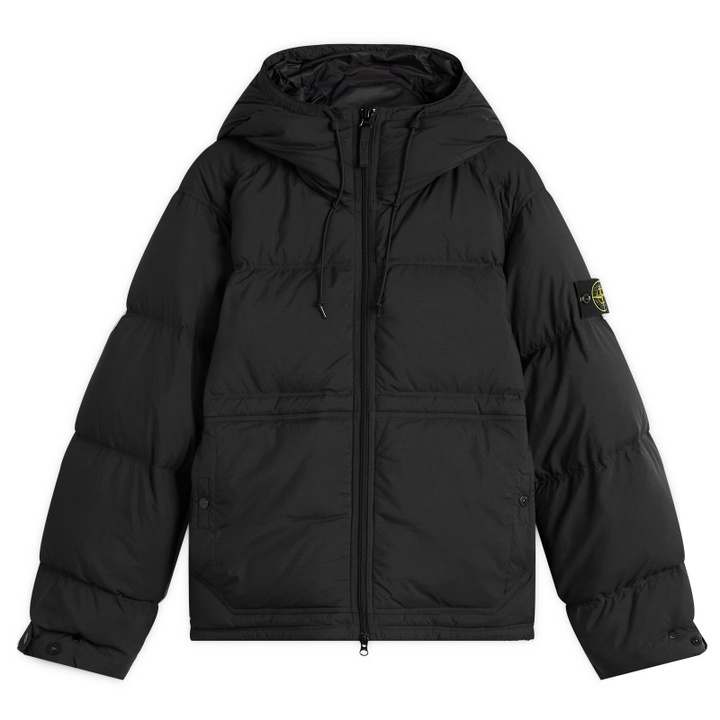 Photo: Stone Island Men's Matt Ripstop Cordura Down Jacket in Black