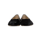 Charlotte Olympia Black Velvet Kitty DOrsay Flats