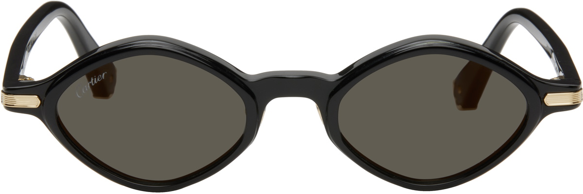 Cartier Black 'Première de Cartier' Sunglasses
