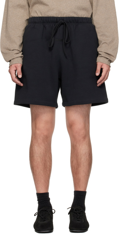 Photo: Fear of God ESSENTIALS Black Classic Sweat Shorts