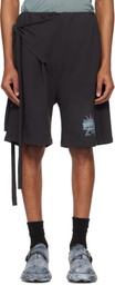 Ottolinger Black Wrap Track Shorts
