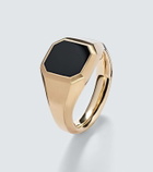 David Yurman Streamline® 18kt gold ring with onyx
