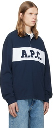 A.P.C. Navy Rugby Polo