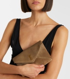 Saint Laurent Cassandre Small suede clutch