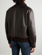 Incotex - Leather Jacket - Brown