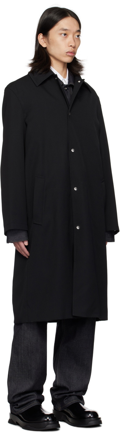 ジャケット・アウター jil sander dual fabric coat 46 Jil Sander Men's Wool Alpaca Blend Coat Size 48 (US 38) Grey Plaid