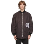 Valentino Black Inez and Vinoodh Edition Flowersity Bomber Jacket