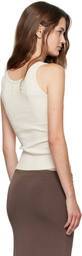 AMIRI Off-White 'MA' Embroidery Tank Top