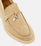 Loro Piana Summer Charms Walk suede loafers