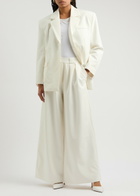 Aexae Wide-leg Wool Trousers White XS (UK6 / XS)