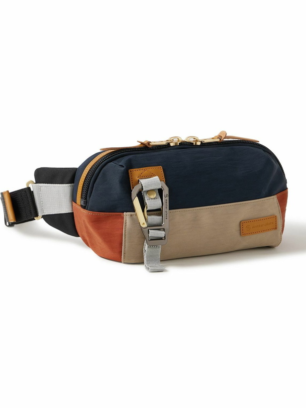 Photo: Master-Piece - Link Leather-Trimmed Colour-Block Nylon-Twill Belt Bag