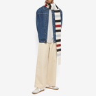 Acne Studios Men's Vesuvio Stripe Scarf in White/Red/Black