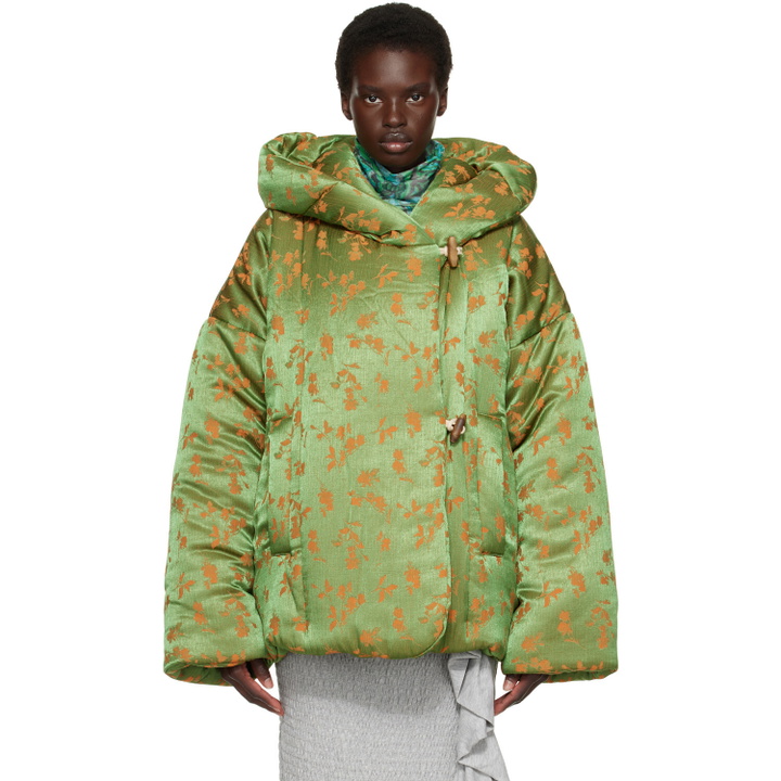 Photo: Dries Van Noten Green & Orange Floral Jacket