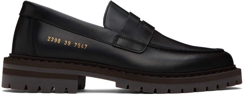 Photo: Common Projects Black Leather Loafers