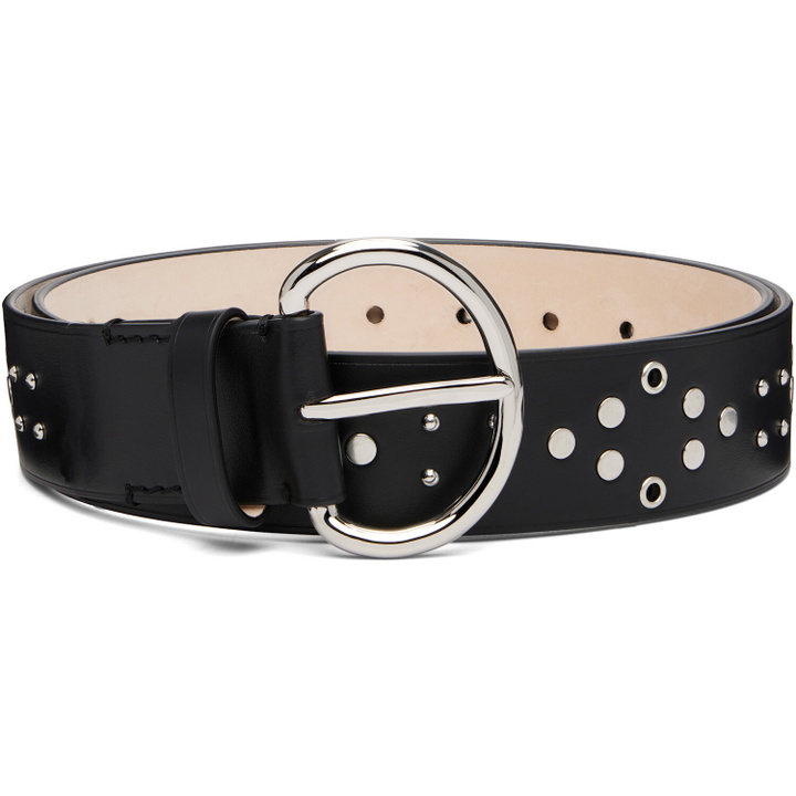 Photo: Marni Black Metal Studs Leather Belt