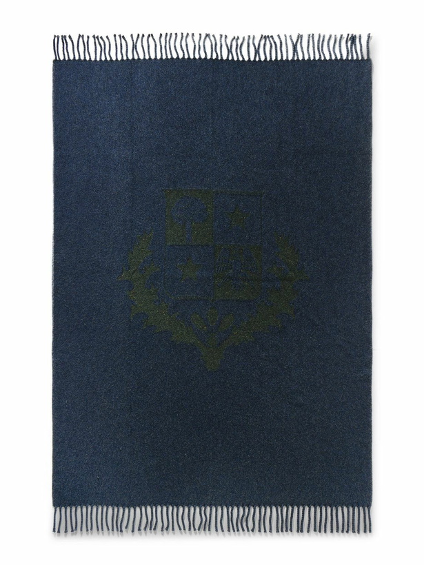 Photo: Loro Piana - Fringed Cashmere-Jacquard Throw