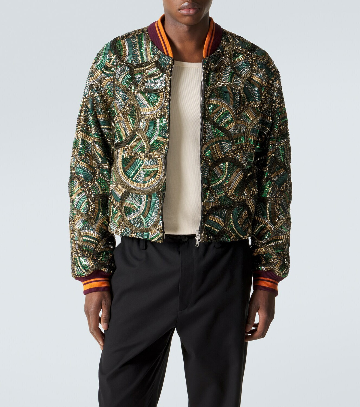 Dries Van Noten Embellished bomber jacket