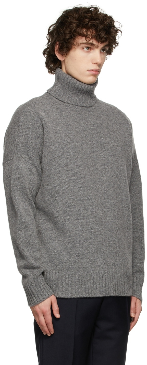 Harmony Grey Wool Windy Turtleneck