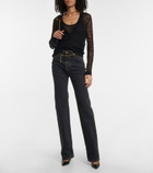 Saint Laurent - Patterned semi-sheer cardigan