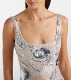 Rachel Gilbert Pierre embellished midi dress