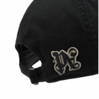 Palm Angels Men's Gothic Logo Cap in Black 