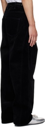 Andersson Bell Black Crossover Carpenter Wide Leg Jeans