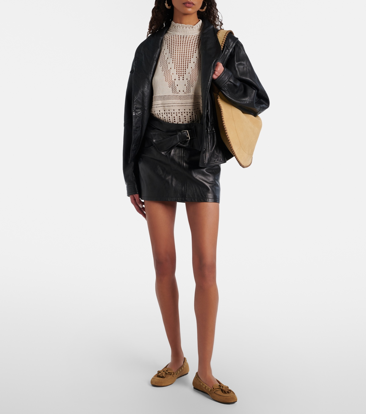 Isabel Marant Faxel studded suede loafers