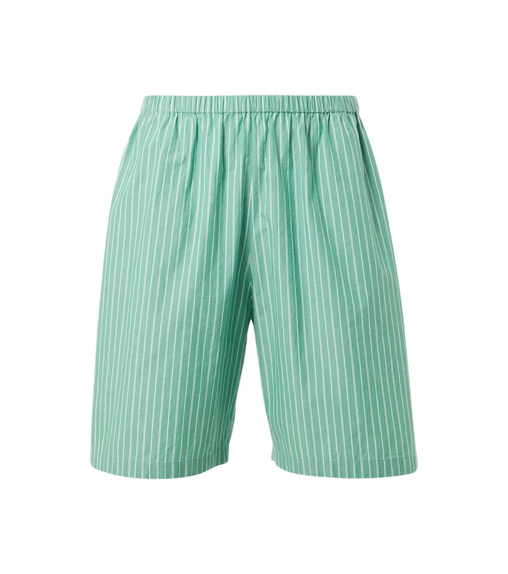 Photo: The Row Zindel striped cotton shorts