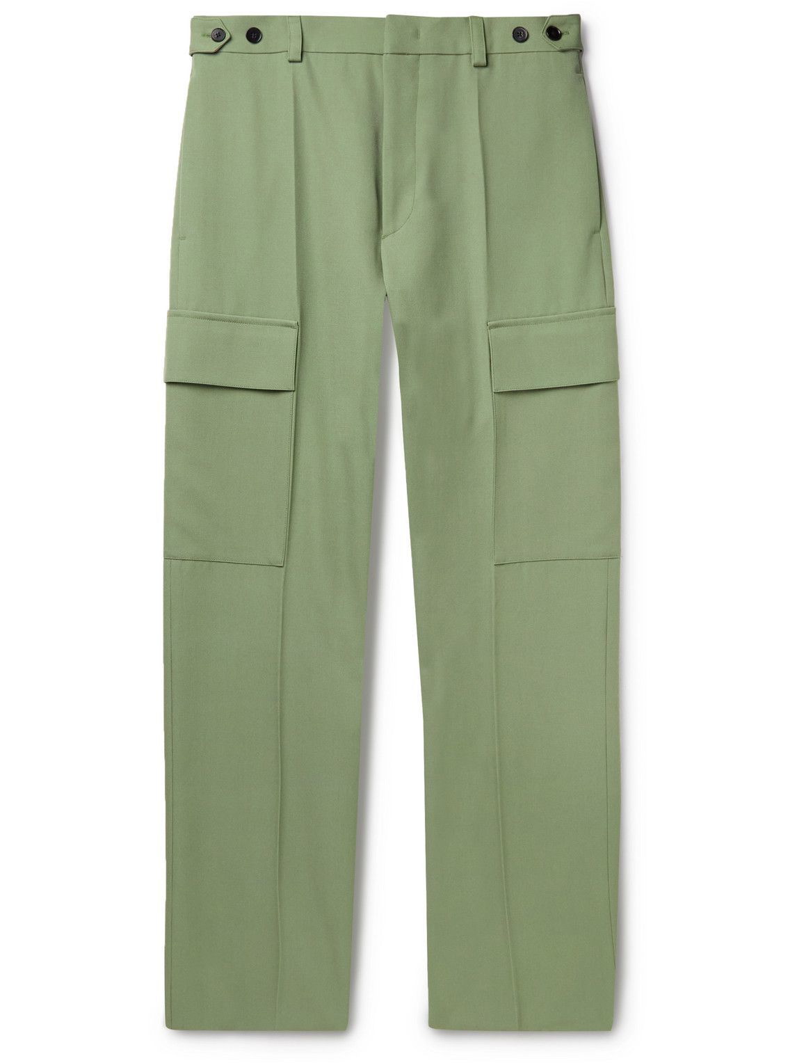 Jil Sander - Straight-Leg Wool-Twill Cargo Trousers - Green