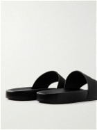 DRKSHDW by Rick Owens - Logo-Print Rubber Slides - Black
