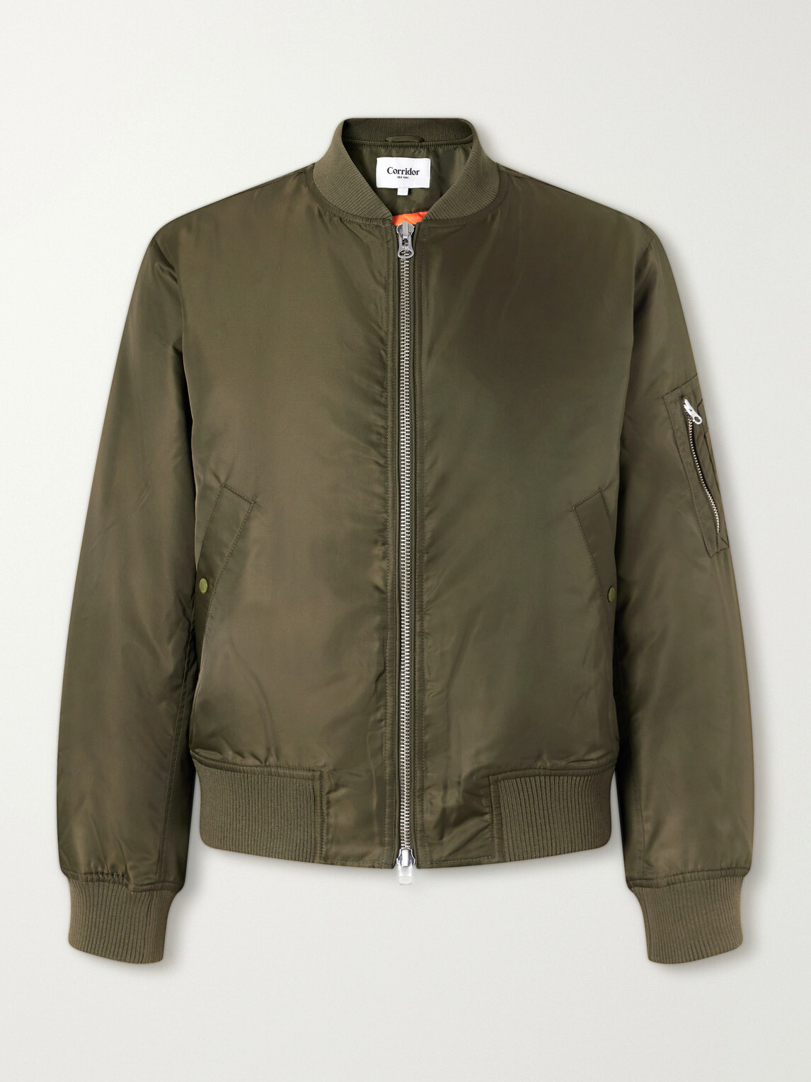 Corridor - Padded Shell Bomber Jacket - Green