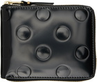 COMME des GARÇONS WALLETS Black Dots Embossed Leather Wallet