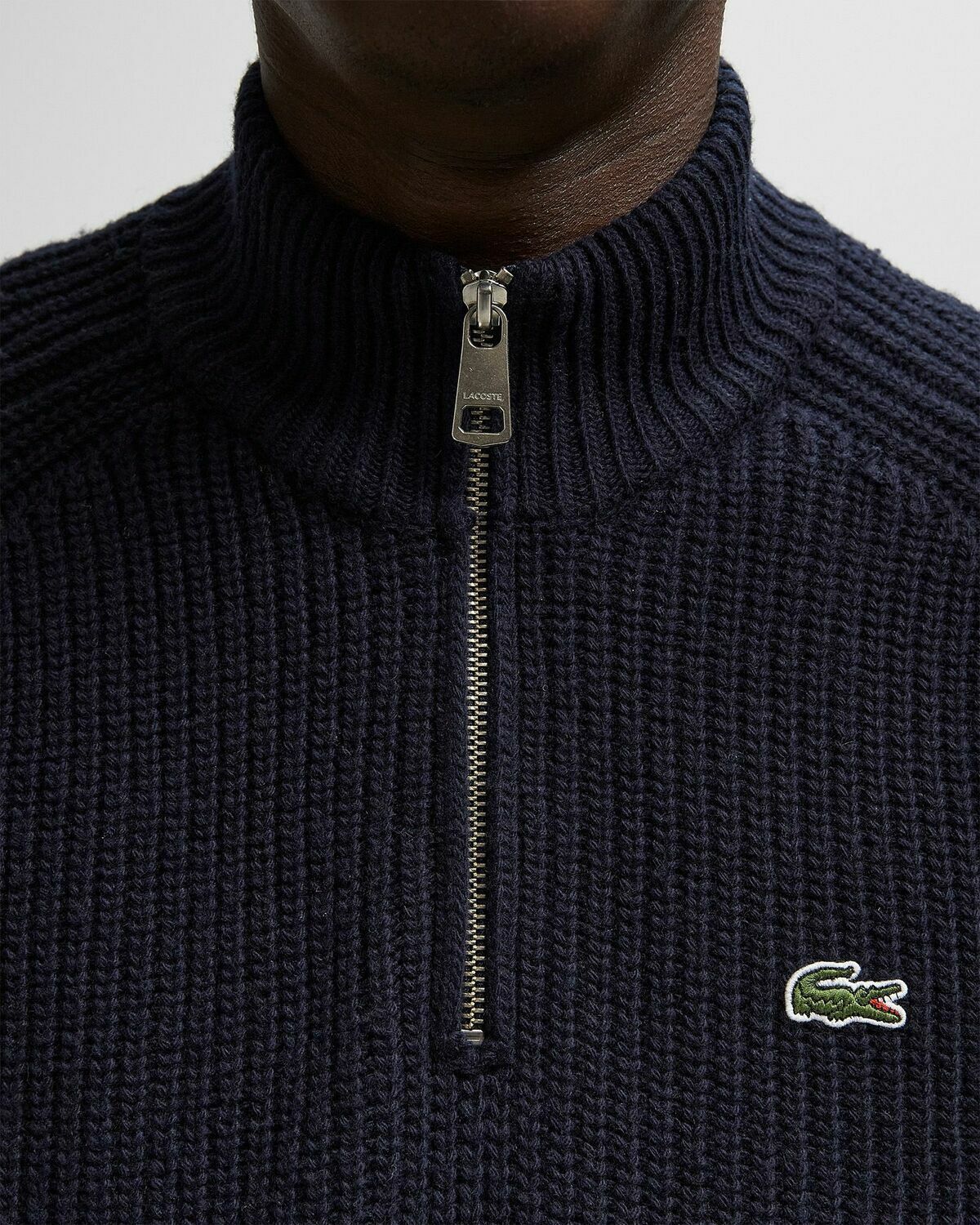 Lacoste KNIT SWEATER Blue Mens Pullover