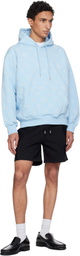 Casablanca Blue Applique Monogram Hoodie