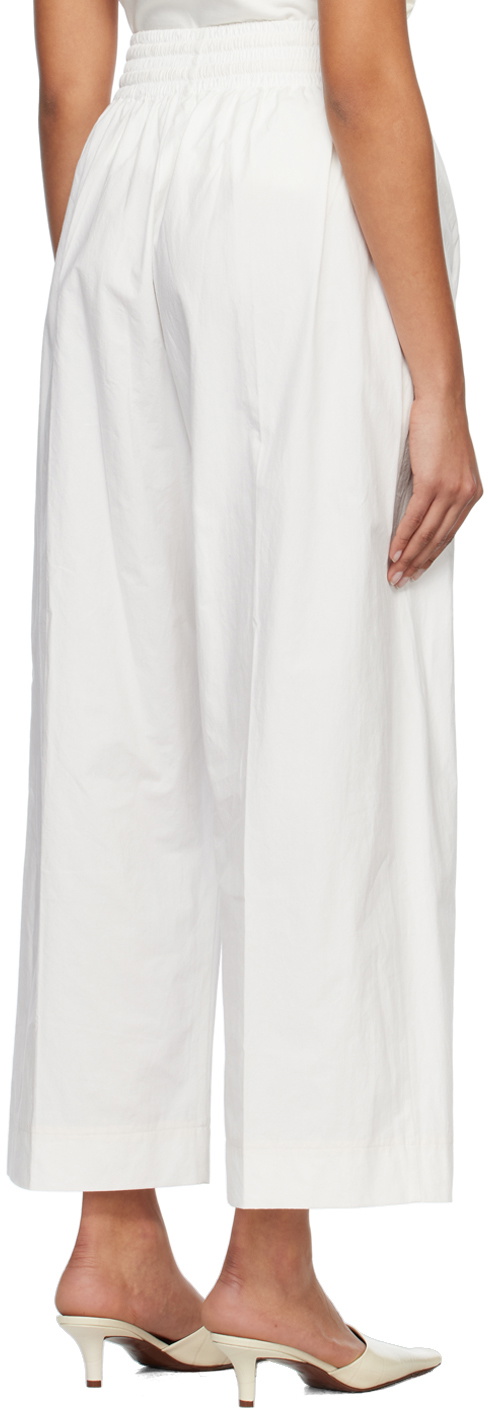 Subtle Le Nguyen White Drawstring Lounge Pants