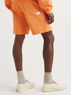 Rhude - McLaren Rhacer Straight-Leg Cotton-Jersey Drawstring Shorts - Orange