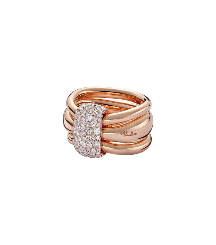 Photo: Pomellato Pomellato Together 18kt rose gold ring with diamonds