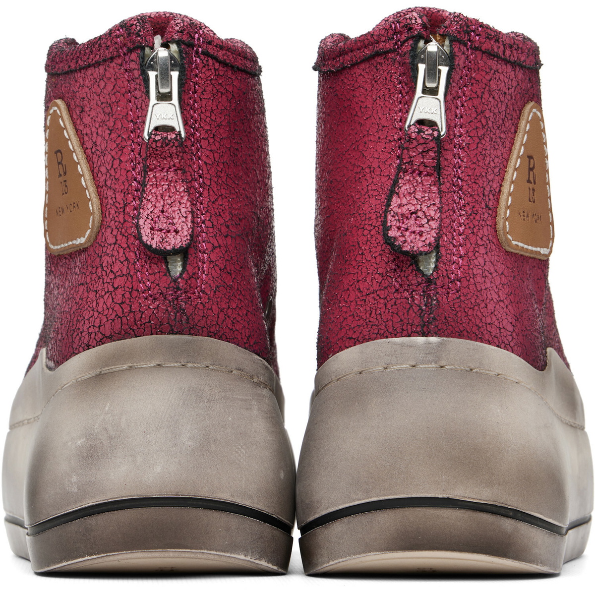 R13 Pink Kurt High Top Sneakers