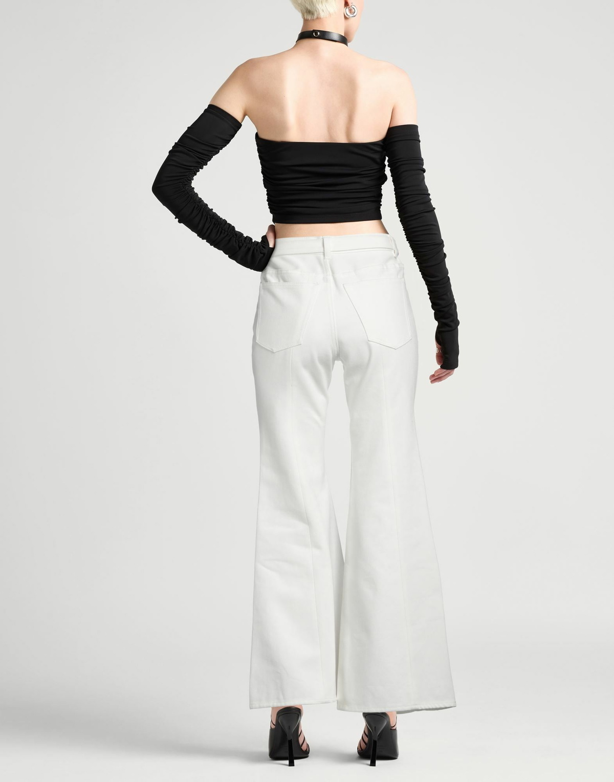 Sacai Womens Jeans in White